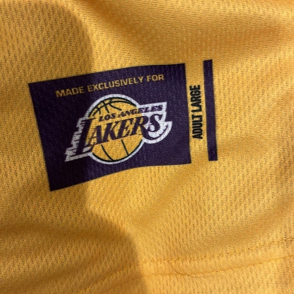 LA LAKERS JR. JERSEY, TEE SHIRT, DRAW STRING BAG, BASEBALL HAT CAMP GEAR - Picture 5 of 15